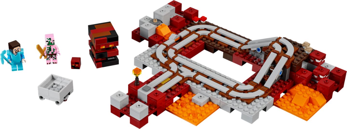 gele navigation Bryde igennem Best Buy: LEGO Minecraft The Nether Railway 21130 6174352