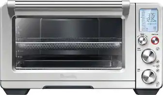 Front. Breville - the Smart Oven Air Fryer Pro Convection Toaster/Pizza Oven - Brushed Stainless Steel.