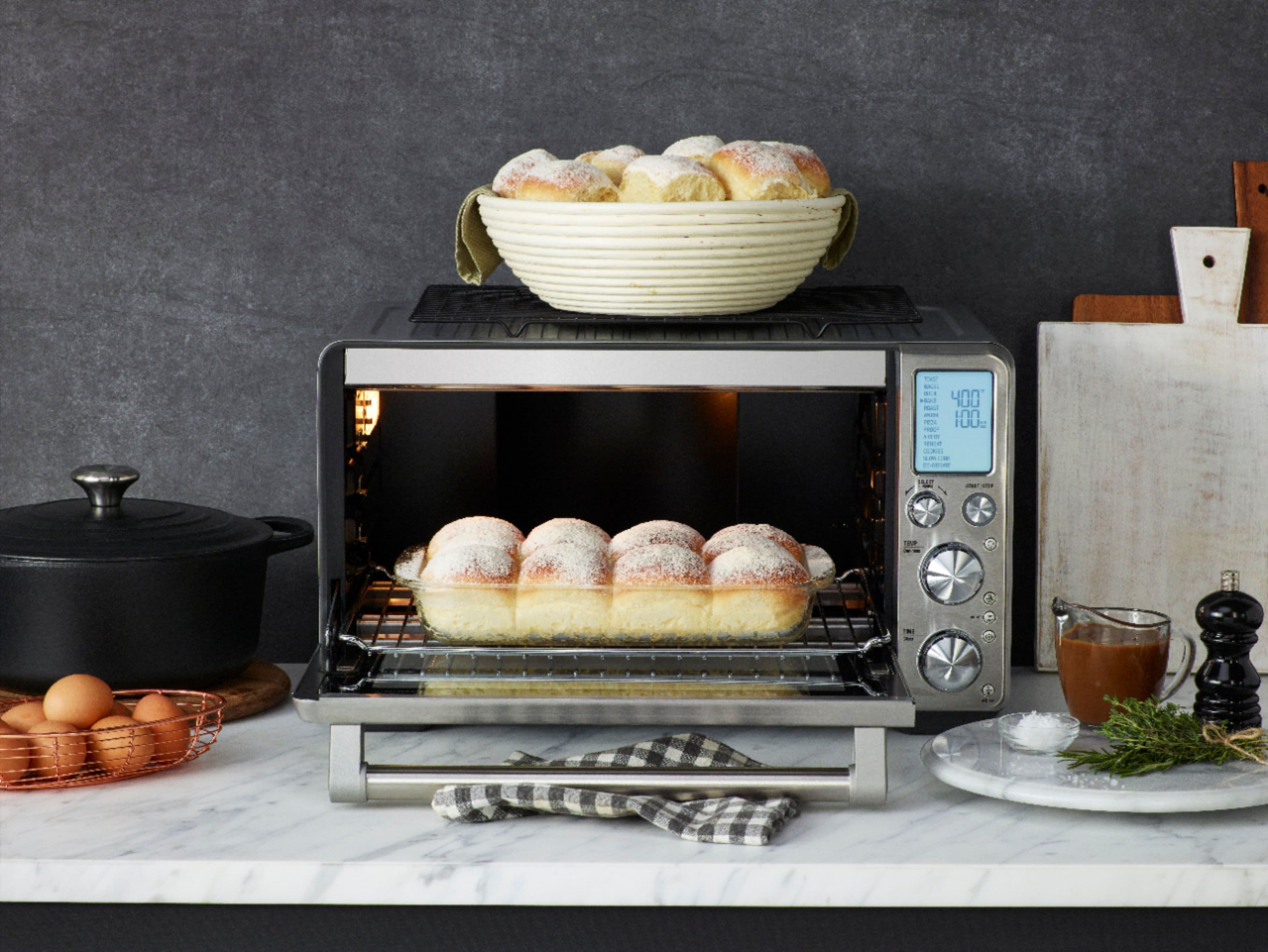 Alt View 18. Breville - Smart Oven Air Fryer Pro Convection Toaster/Pizza Oven - Stainless Steel.