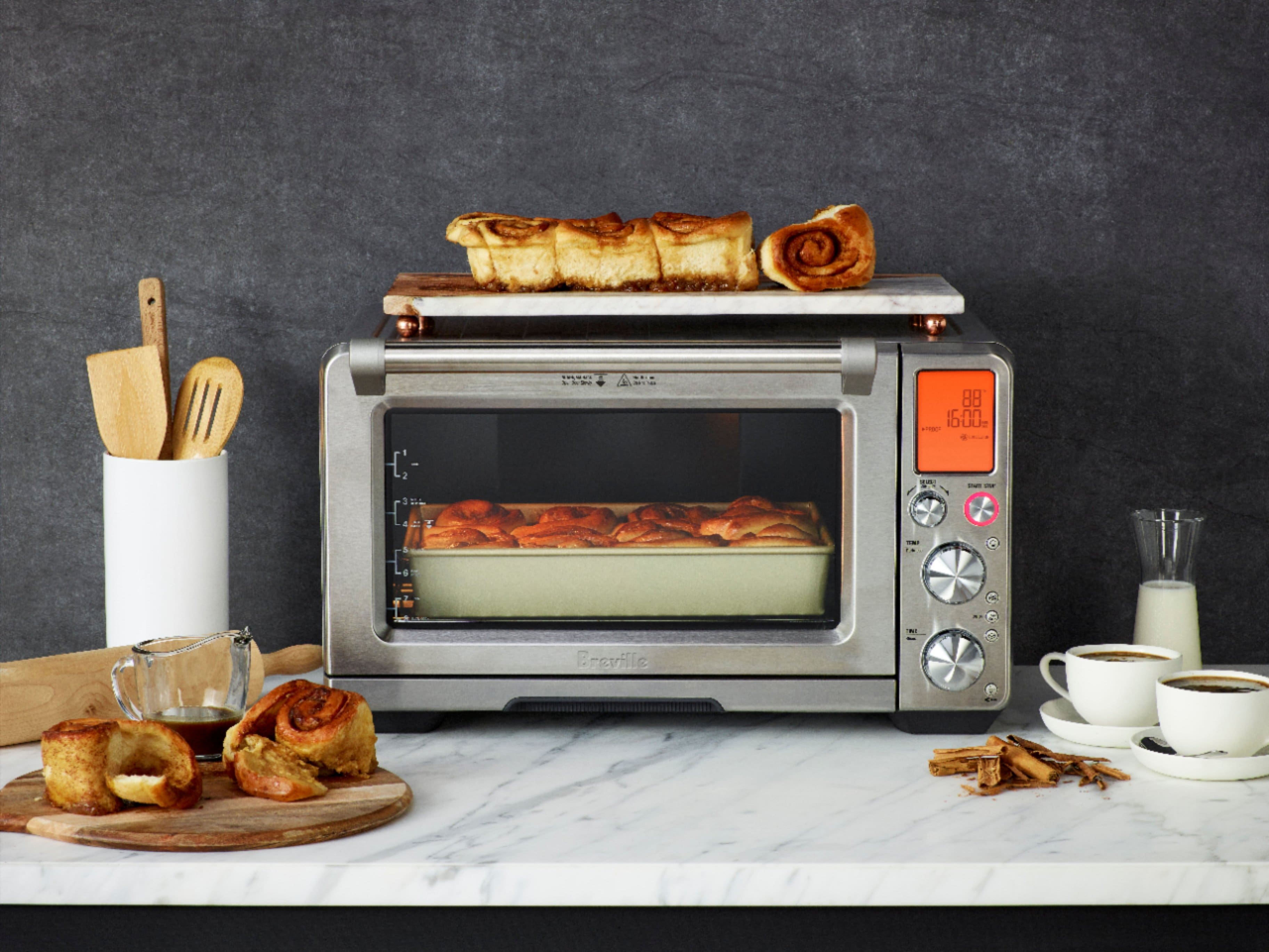 Alt View 19. Breville - Smart Oven Air Fryer Pro Convection Toaster/Pizza Oven - Stainless Steel.