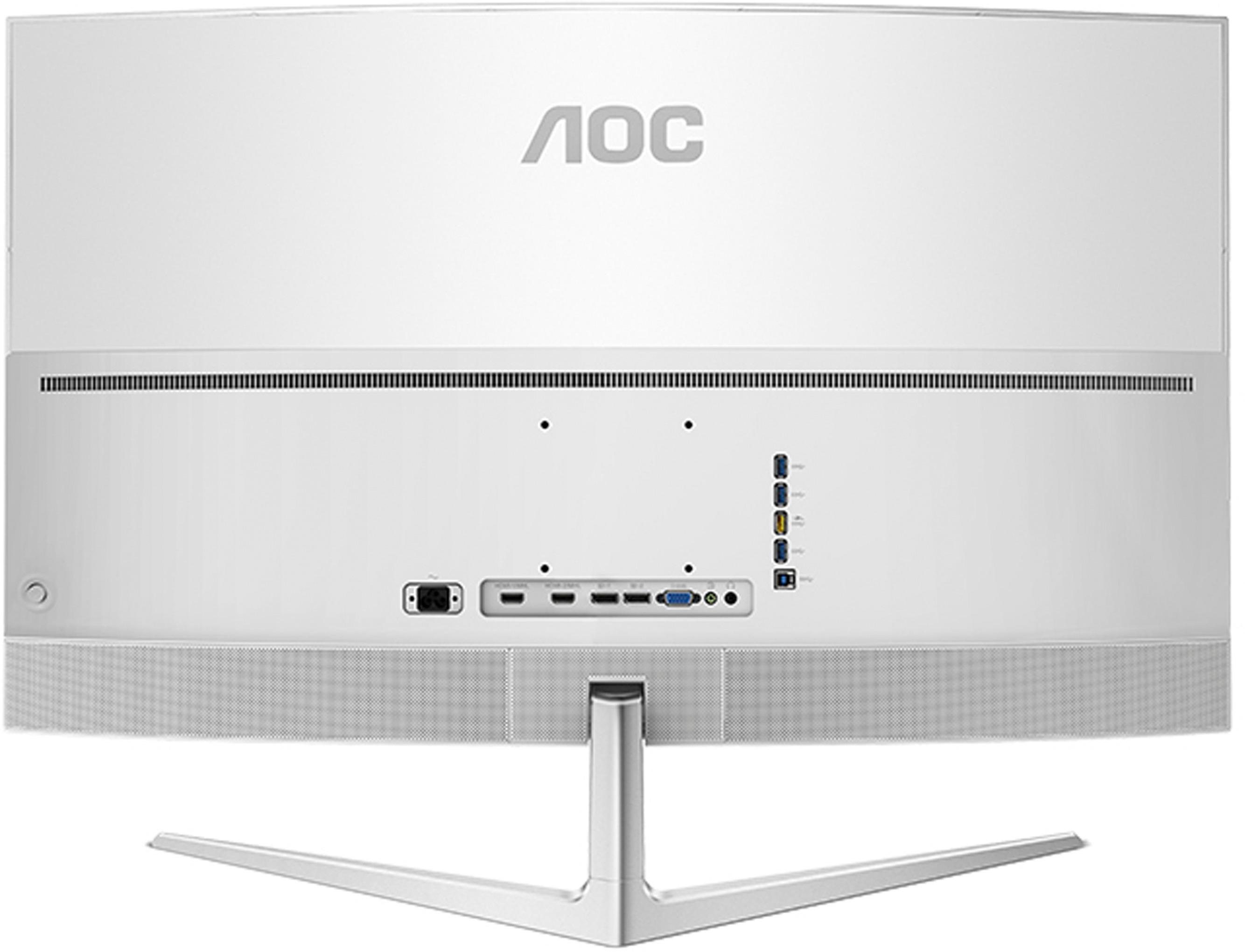 Best Buy Aoc 08 Series C4008vu8 40 Led Curved 4k Uhd Monitor White Silver C4008vu8