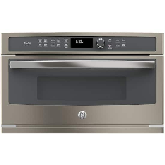 Ge Profile 1 7 Cu Ft Built In Microwave Slate Pwb7030eles Best Buy