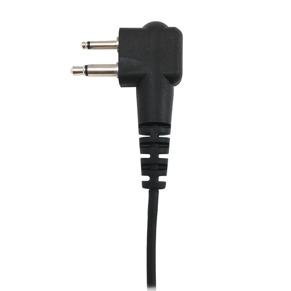 Alt View 1. ProMaxPower - 1.5-Wire Acoustic Tube Earpiece with PTT Mic for Motorola 2-Pin Radios - Black.