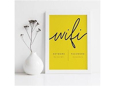 WiFi  
NETWORK  
Set Your WiFi  

PASSWORD  
Share Password