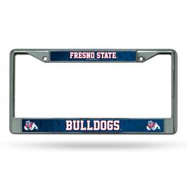 Rico Industries - Fresno State Bulldogs Chrome Metal License Plate Frame - Multi