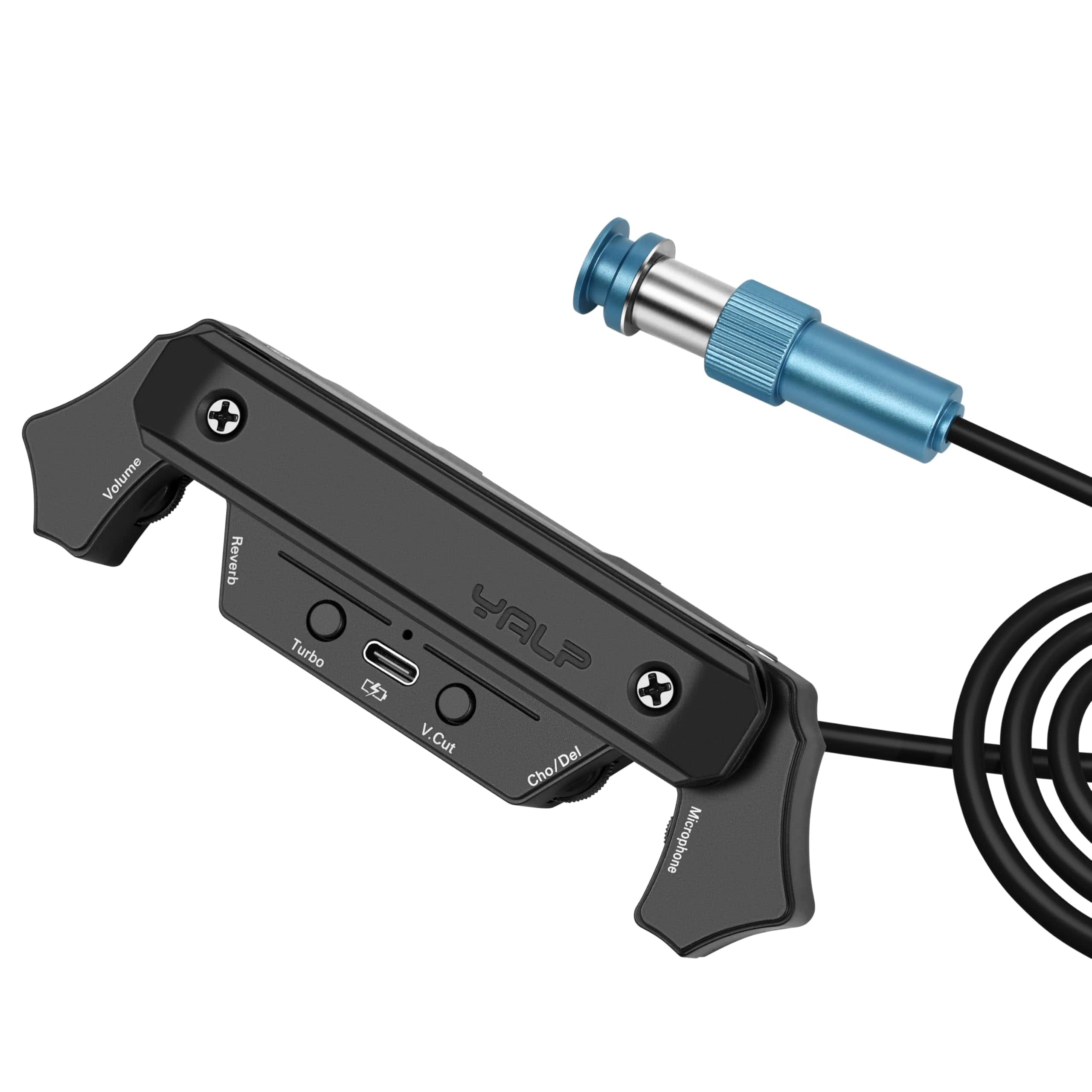 Dazzling Pops - Acoustic Guitar Pickup Preamp Recverb Chours Delay Effect Rechargable Magnetic And Microphone Soundhole - Default