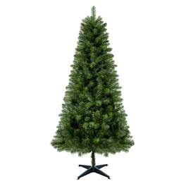 BreeBe - 6FT Unlit Artificial Christmas Tree with 490 Tips - Green