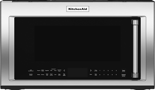 KitchenAid - 1.9 Cu. Ft. Convection Over-the-Range Microwave with Sensor Cooking - Stainless steel was $854.99 now $599.99 (30.0% off)
