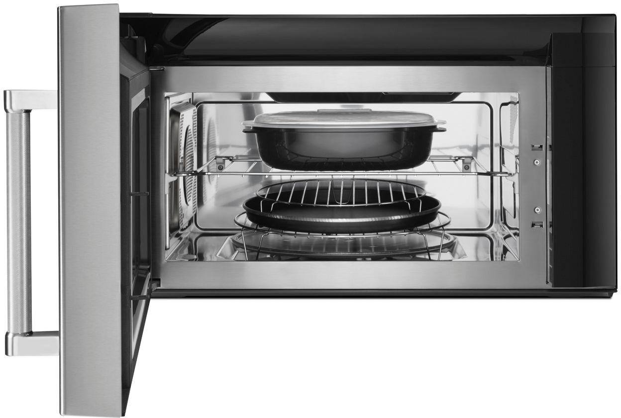 Alt View 12. KitchenAid - 1.9 Cu. Ft. Convection Over-the-Range Microwave with Sensor Cooking - Stainless Steel.