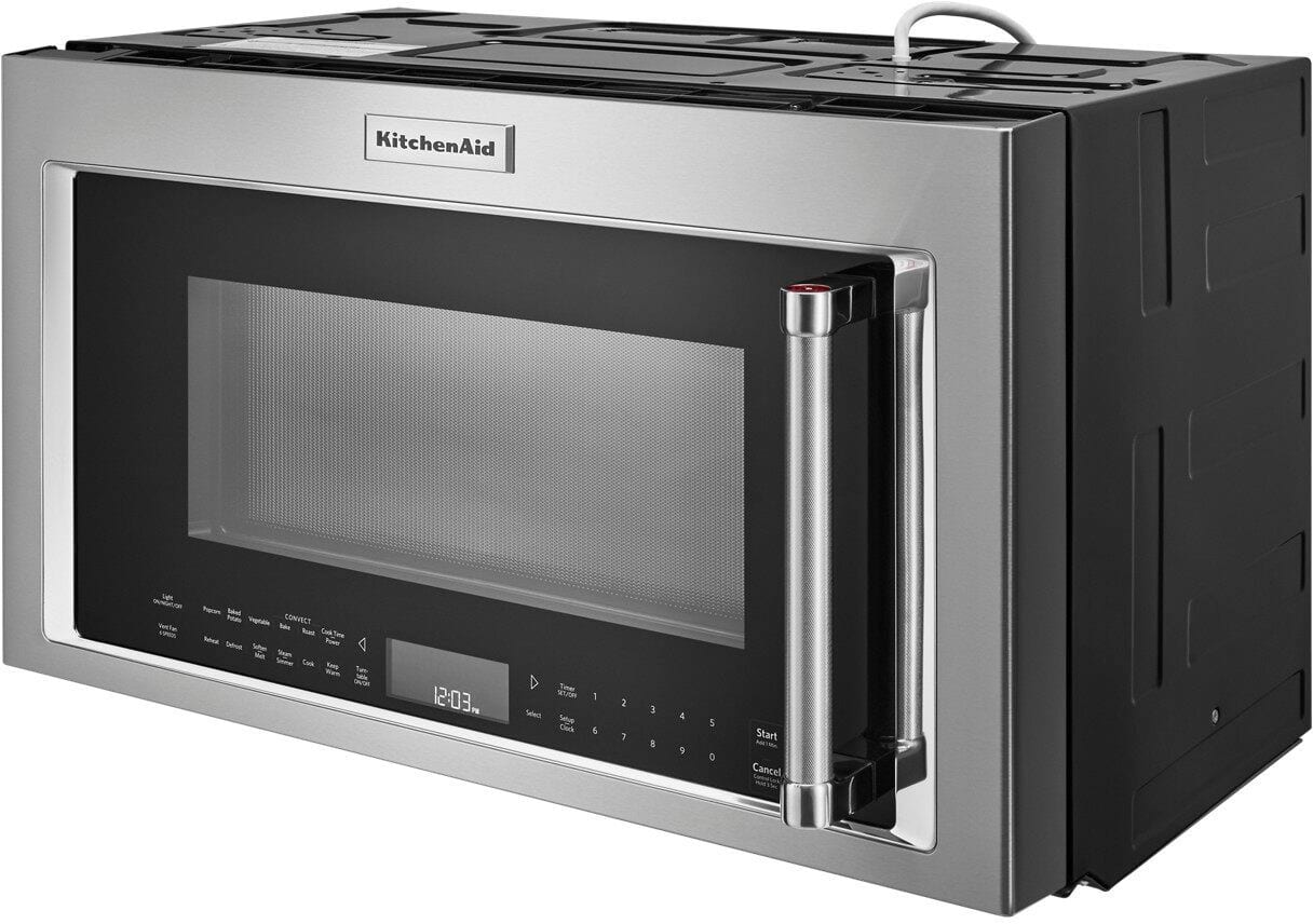 Alt View 13. KitchenAid - 1.9 Cu. Ft. Convection Over-the-Range Microwave with Sensor Cooking - Stainless Steel.