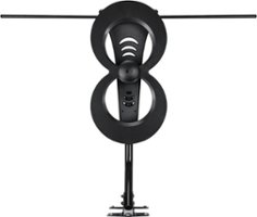 Antennas Direct - ClearStream 2MAX Indoor/Outdoor HDTV Antenna - Black - Front_Zoom