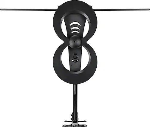 Front. Antennas Direct - ClearStream 2MAX Indoor/Outdoor HDTV Antenna - Black.