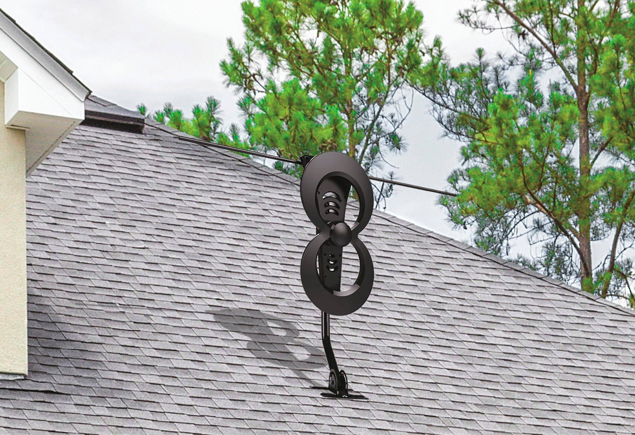 Alt View 16. Antennas Direct - ClearStream 2MAX Indoor/Outdoor HDTV Antenna - Black.