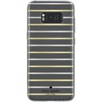 Front Zoom. kate spade new york - Hardshell Case for Samsung Galaxy S8 - Silver/gold/surprise stripe clear.