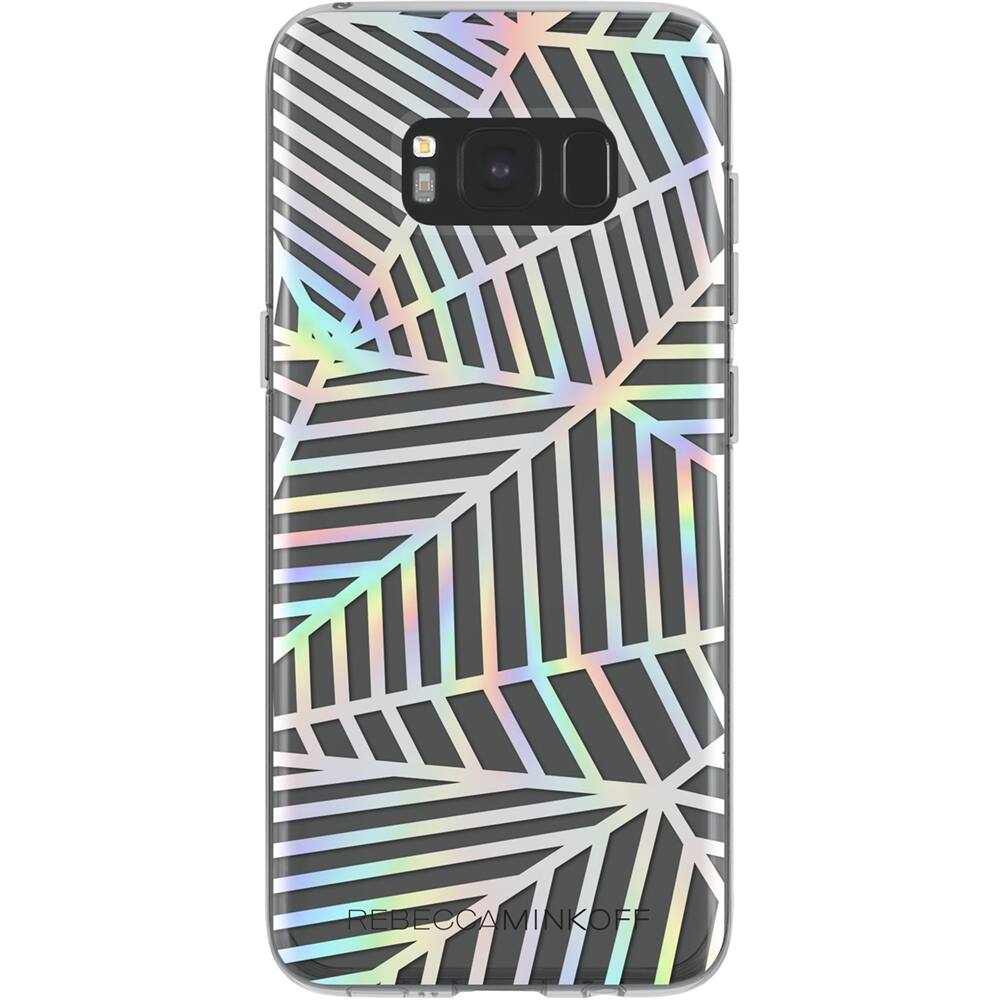 Front. Rebecca Minkoff - Sheer Protection Case for Samsung Galaxy S8 - Geometric wall clear/holographic foil.