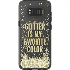 Front. kate spade new york - Liquid Glitter Case for Samsung Galaxy S8+ - Glitter is My Favorite Color.