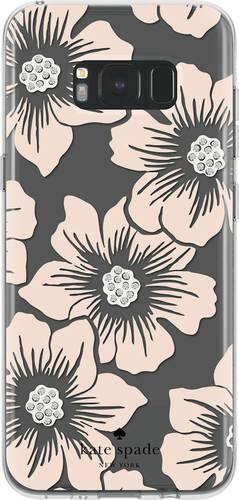 kate spade new york - Hardshell Case for Samsung Galaxy S8+ - Hollyhock floral clear/blush with stones - Larger Front