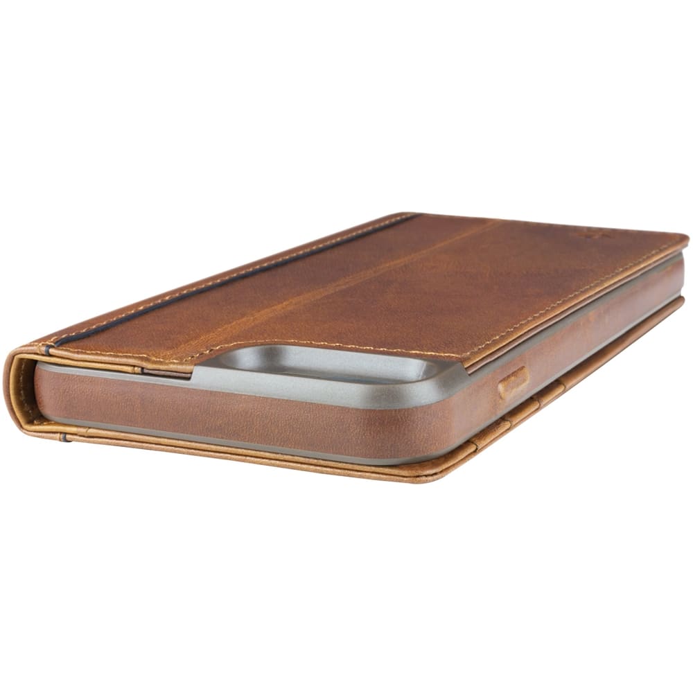 journal case for apple iphone 6 plus, 7 plus and 8 plus - cognac journal case for apple iphone 6 plus, 7 plus and 8 plus - cognac
