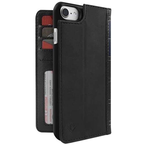 bookbook case for apple iphone 6, 7 and 8 - black bookbook case for apple iphone 6, 7 and 8 - black