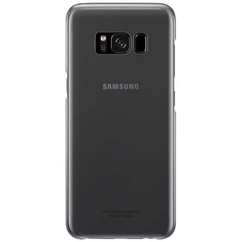 Samsung - Case for Samsung Galaxy S8 - Black/clear - Larger Front