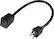 Front. Insignia™ - 1' Extension Power Cord - Black.