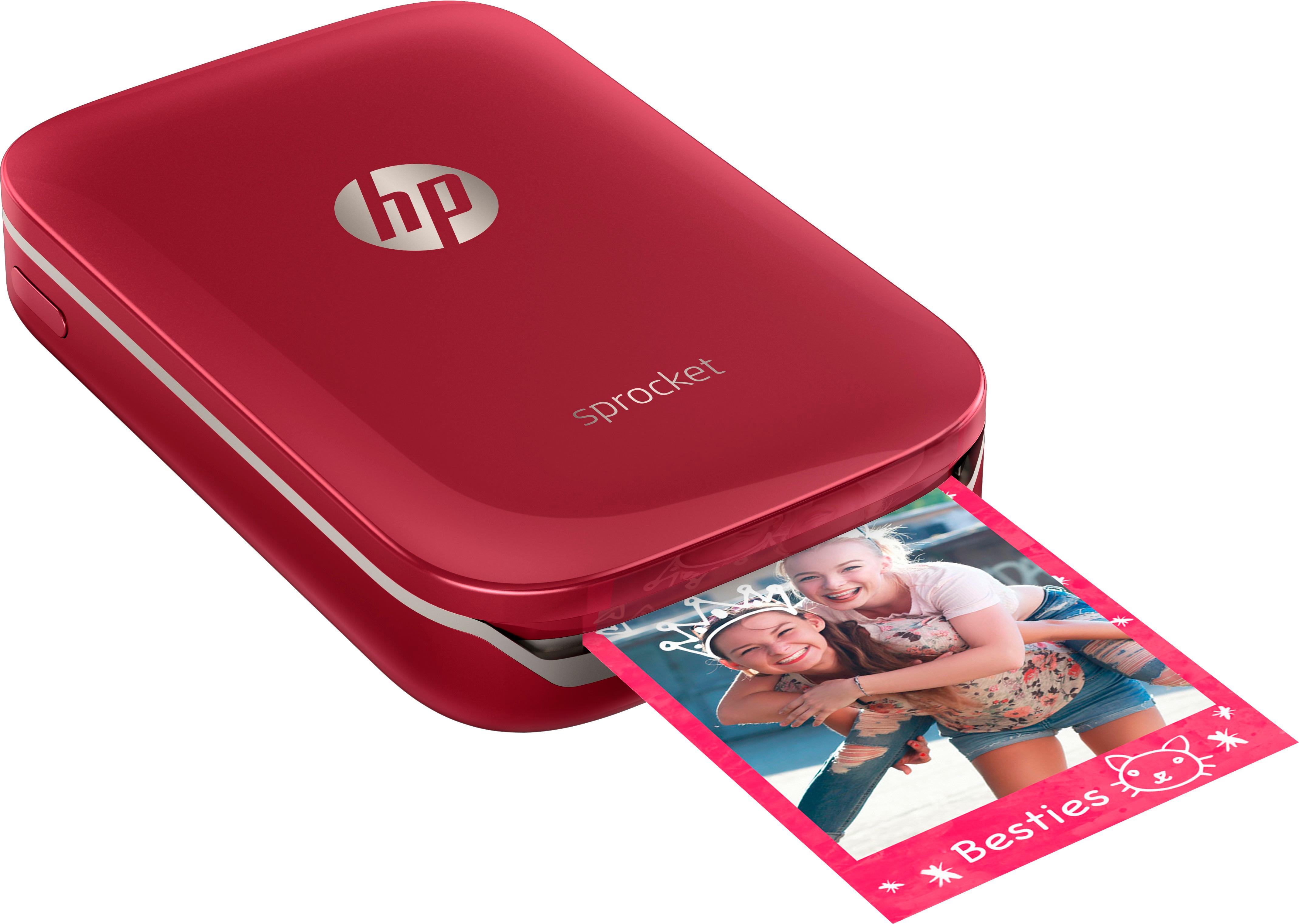 Brand New HP Sprocket VCVRA-1801 Digital Photo Printer Red 2PC 2x3 Photos  Paper 194850120428