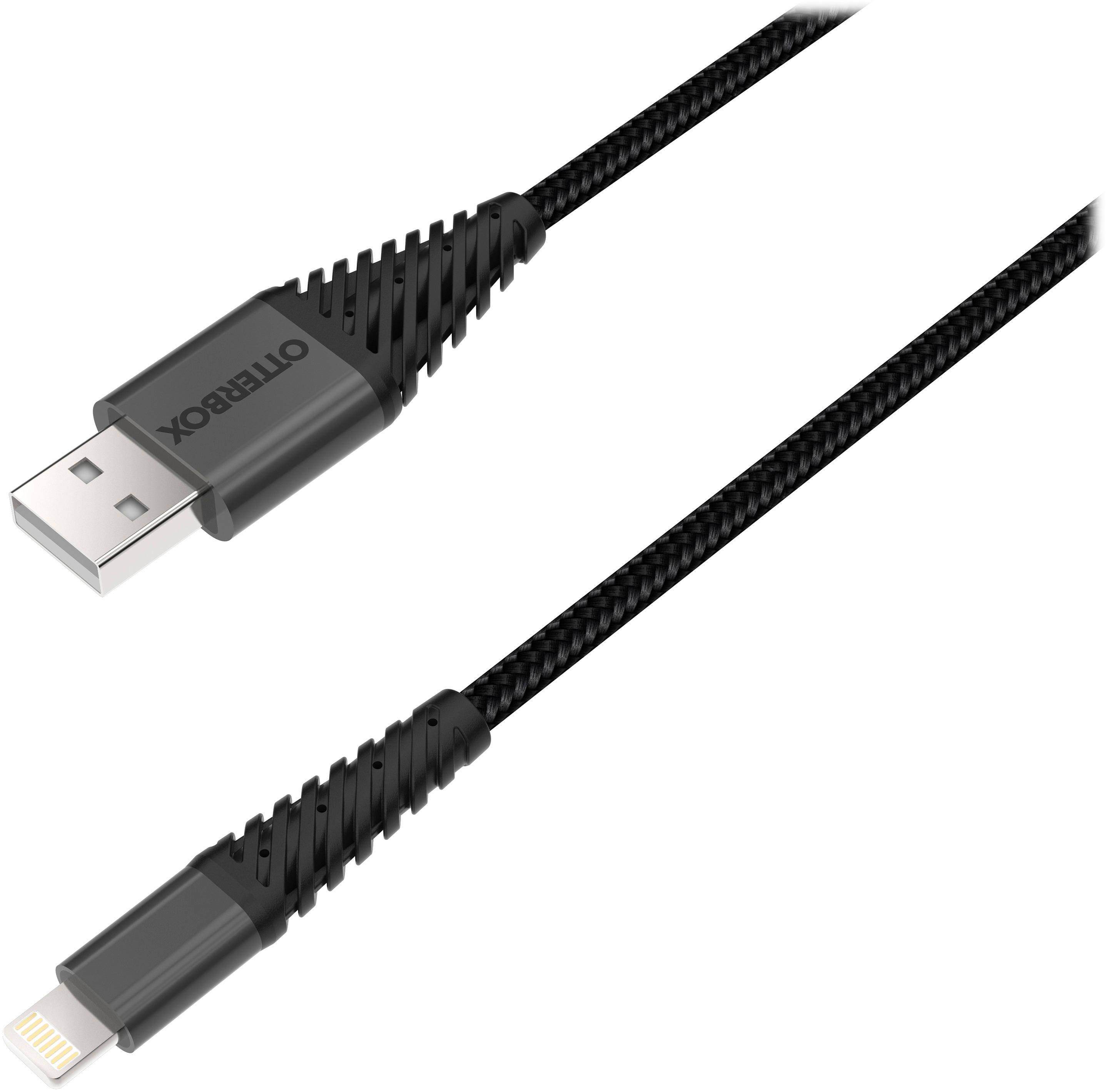 Alt View 12. OtterBox - Apple MFi Certified 10' Lightning USB Charge-and-Sync Cable - Black.