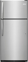 Frigidaire - 18 Cu. Ft. Top-Freezer Refrigerator - Stainless steel - Front_Zoom