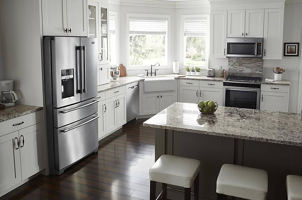 Alt View 19. Maytag - 1.9 Cu. Ft. Convection Over-the-Range Microwave with Sensor Cooking - Stainless Steel.