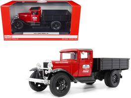 Motorcity Classics - 1931 Ford Model AA Pickup Truck Go Refreshed - Drink Coca-Cola 1/24 & by Motor City Classics - Red and Black