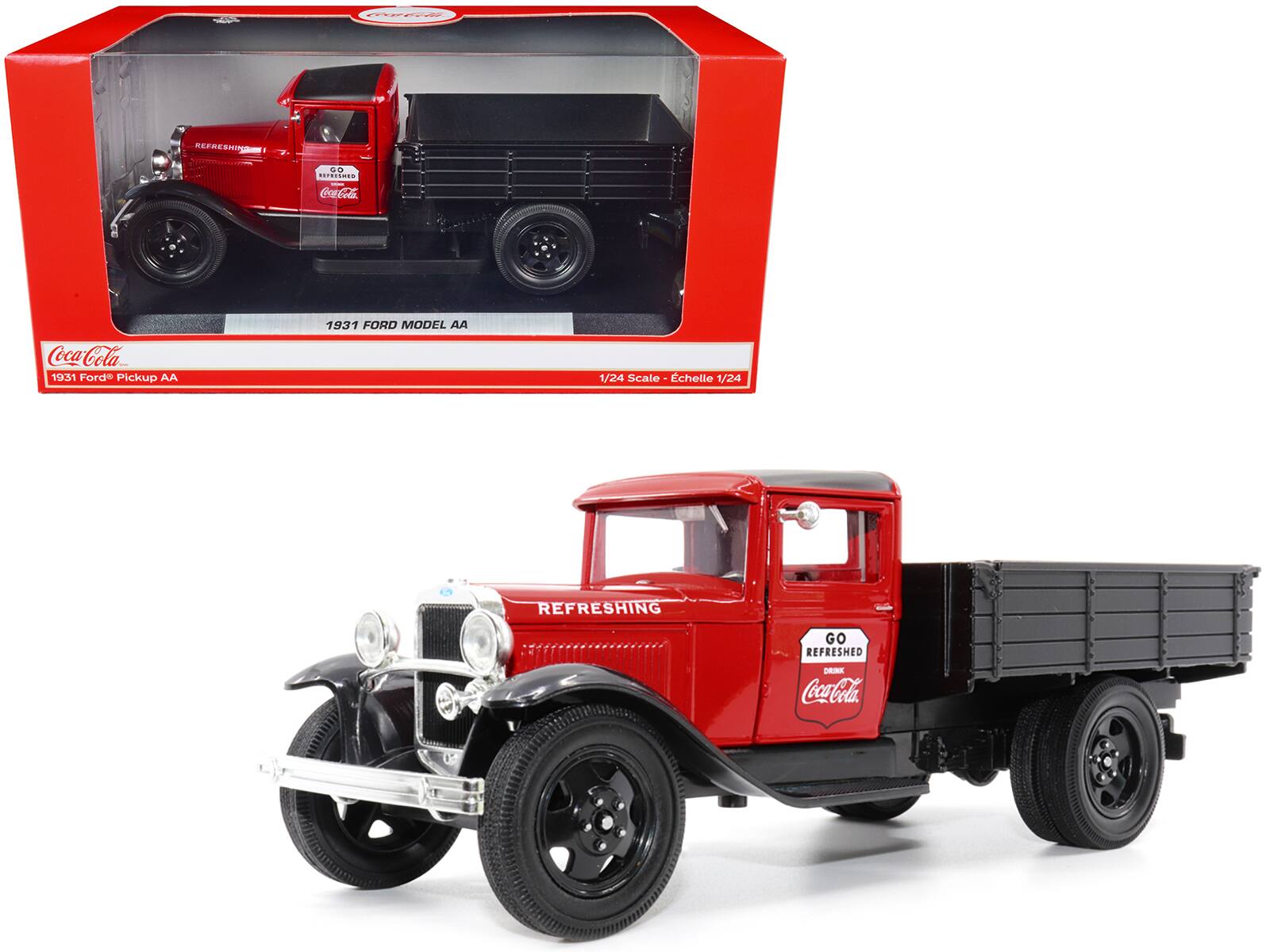 44 REFRESHING GO idoe - Coca-Cola Co J0 CocaCola 1931 Ford Pickup AA 1931 FORD MODEL AA 1/24 Scale chelle 1/24 REFRESHING GO REFRESHED DRIR Coca-Cola

1931 FORD MODEL AA
1/24 Scale - Échelle 1/24

Coca-Cola
1931 Ford Pickup AA

REFRESHING
GO
REFRESHED
Coca-Cola