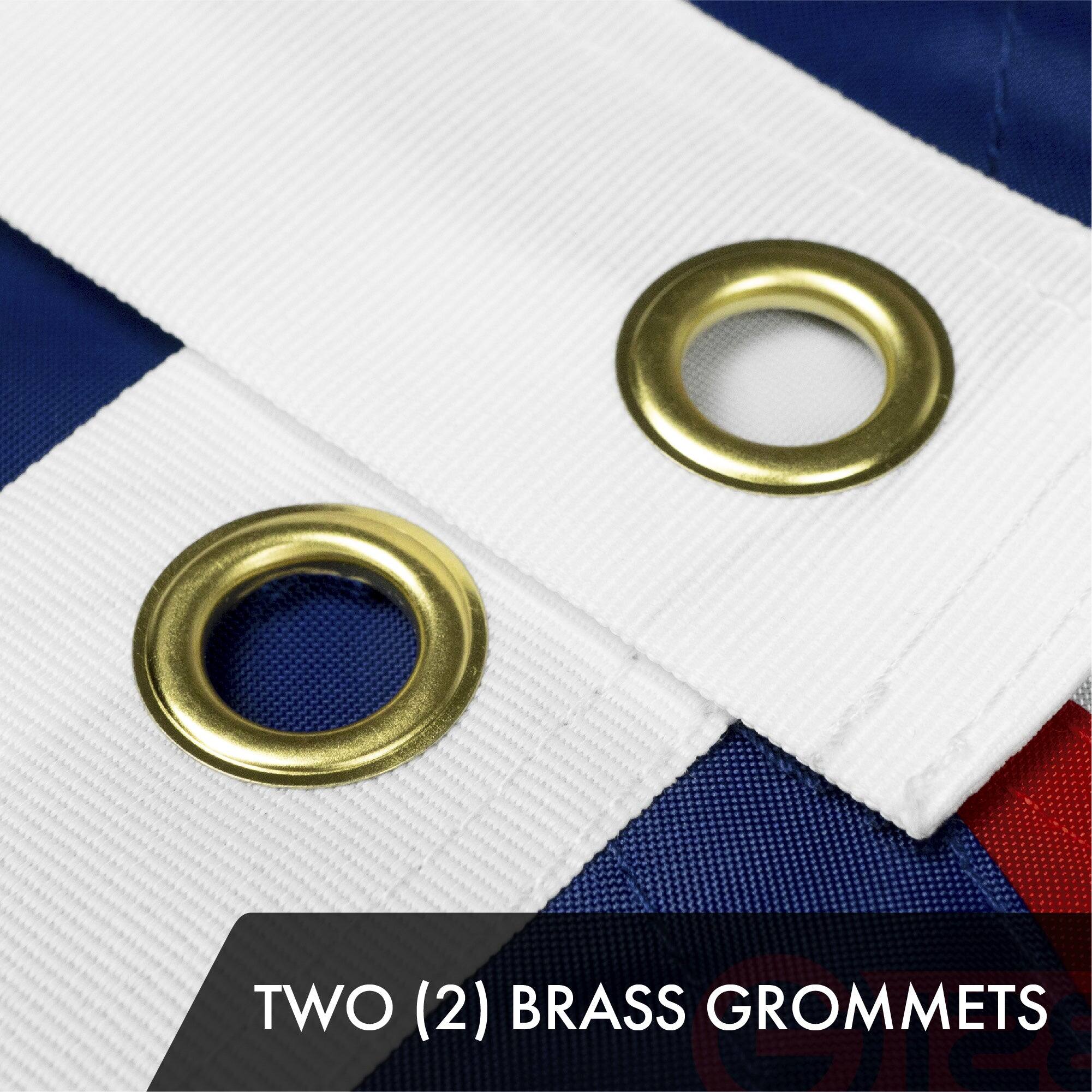 TWO (2) BRASS GROMMETS