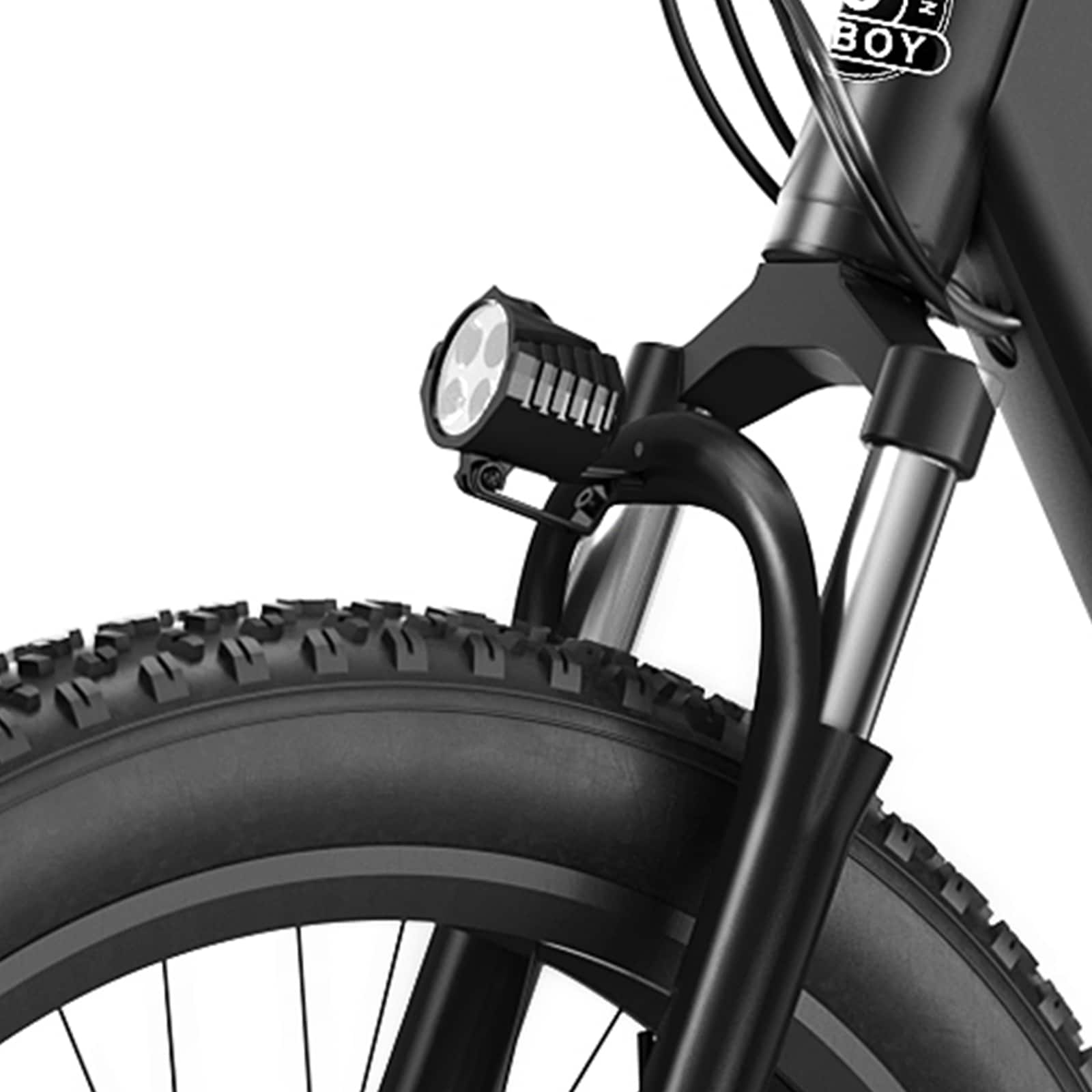 Alt View 1. HiBoy - P6 Electric Bike w/ 62 mi Max Operating Range & 28 mph Max Speed - Black.