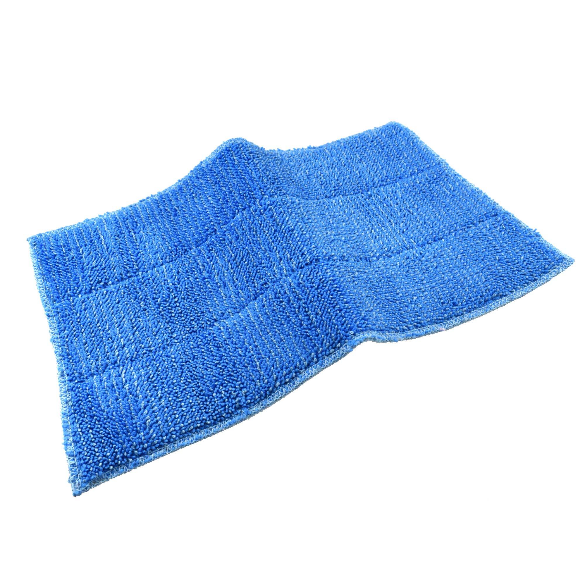 Angle. HQRP - 2-Pack Washable Microfiber Steam Mop Pads for HAAN FS SI MS Series - Replaces RMF2X RMF4X.