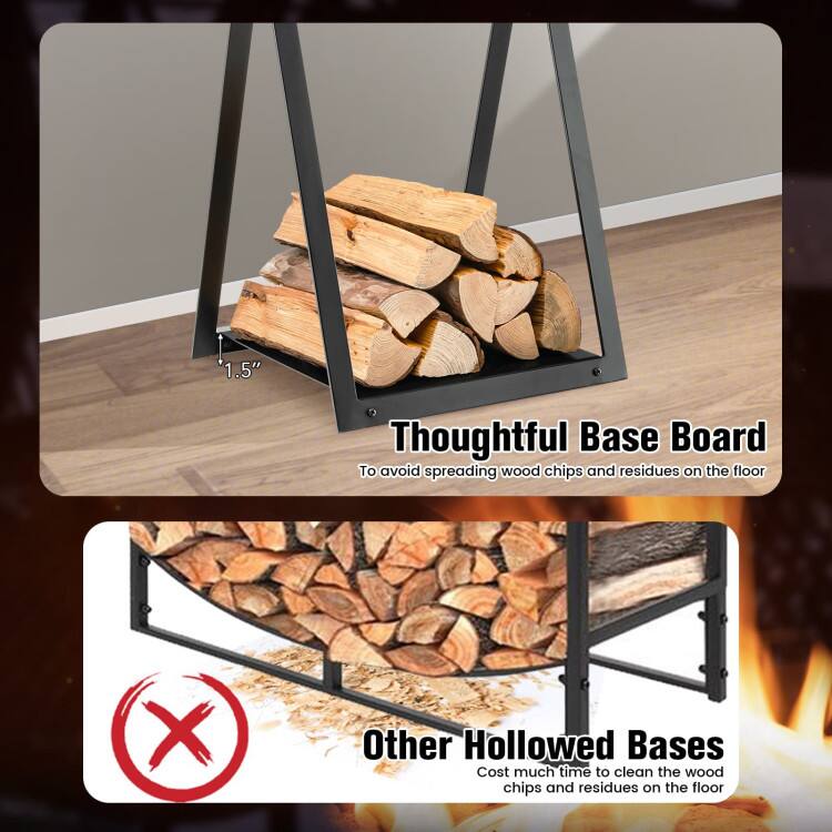 1.5" Thoughtful Base Board  
To avoid spreading wood chips and residues on the floor  

Other Hollowed Bases  
Cost much time to clean the wood chips and residues on the floor