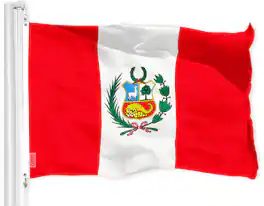 G128 - Peru (Peruvian) Flag 3 x 5 ft 150D Polyester - Assorted Colors