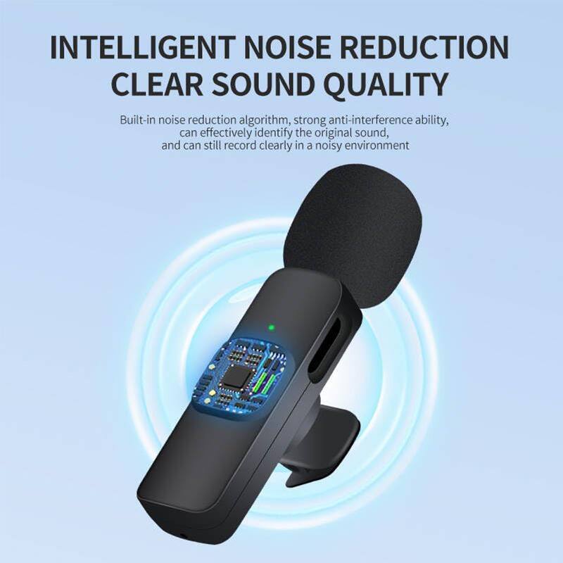 INTELLIGENT NOISE REDUCTION  
CLEAR SOUND QUALITY

Built-in noise reduction algorithm, strong anti-interference ability, can effectively identify the original sound, and can still record clearly in a noisy environment