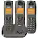 Angle. RCA - RCA-2162-3BKGA DECT 6.0 Expandable Cordless Phone System with Digital Answering System - Gloss Black.