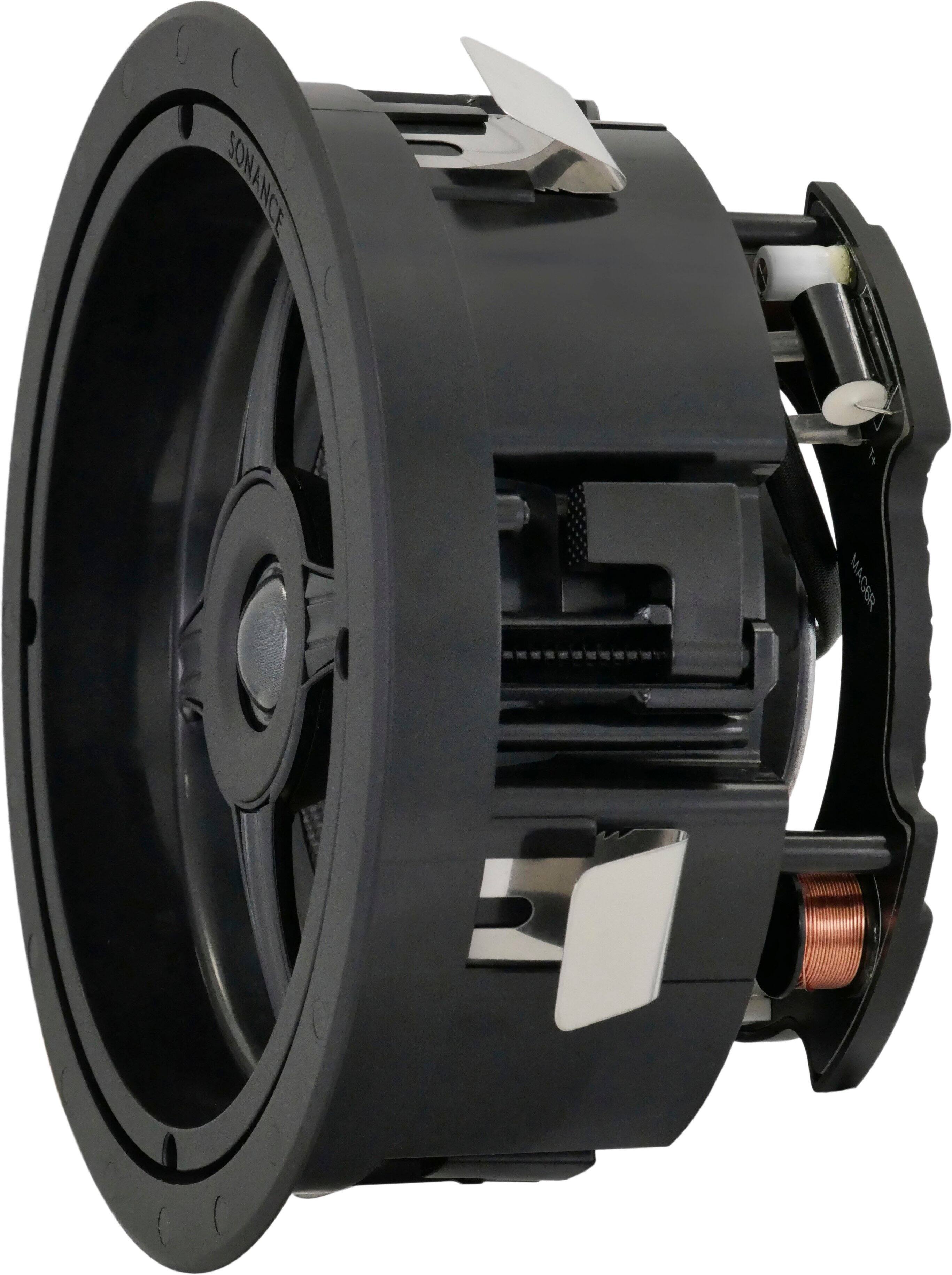 Back. Sonance - MAG6R - Mag Series 6-1/2" 2-Way In-Ceiling Speakers (Pair) - Paintable White.