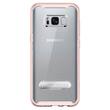 Spigen - Crystal Hybrid Case for Samsung Galaxy S8+ - Pink - Larger Front