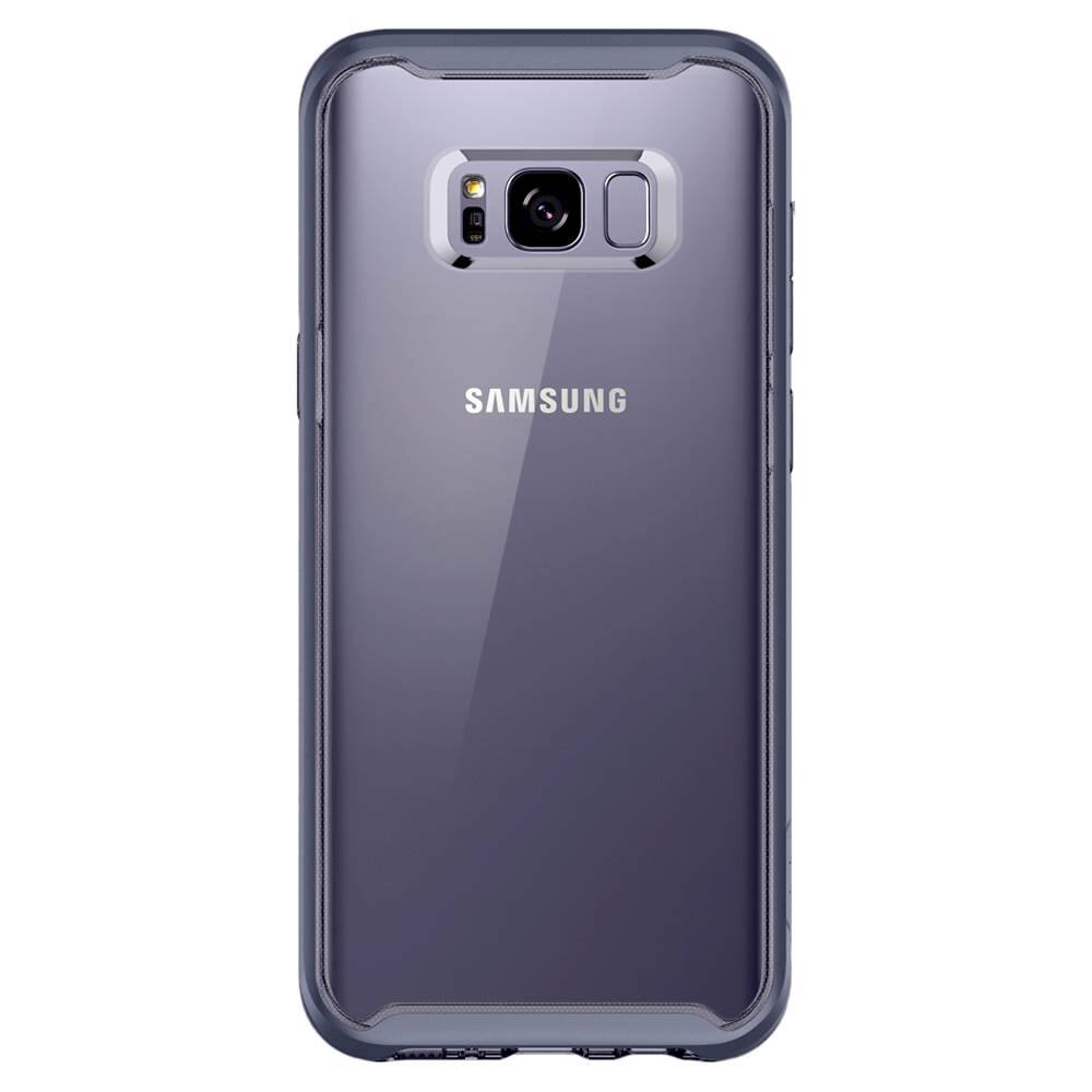 Spigen - Neo Hybrid Series Case for Samsung Galaxy S8 - Orchid gray - Larger Front
