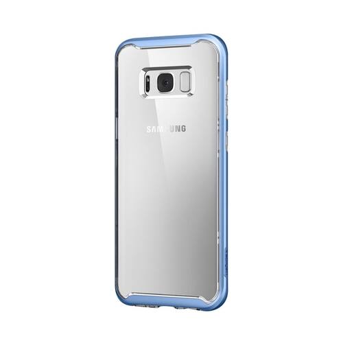 Spigen - Neo Hybrid Series Case for Samsung Galaxy S8+ - Coral blue - Larger Front
