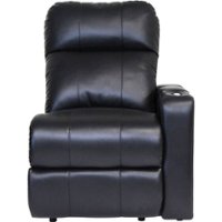 Octane Seating - Turbo XL700 One-Arm Manual Recline Home Theater Seating - Black - Front_Zoom