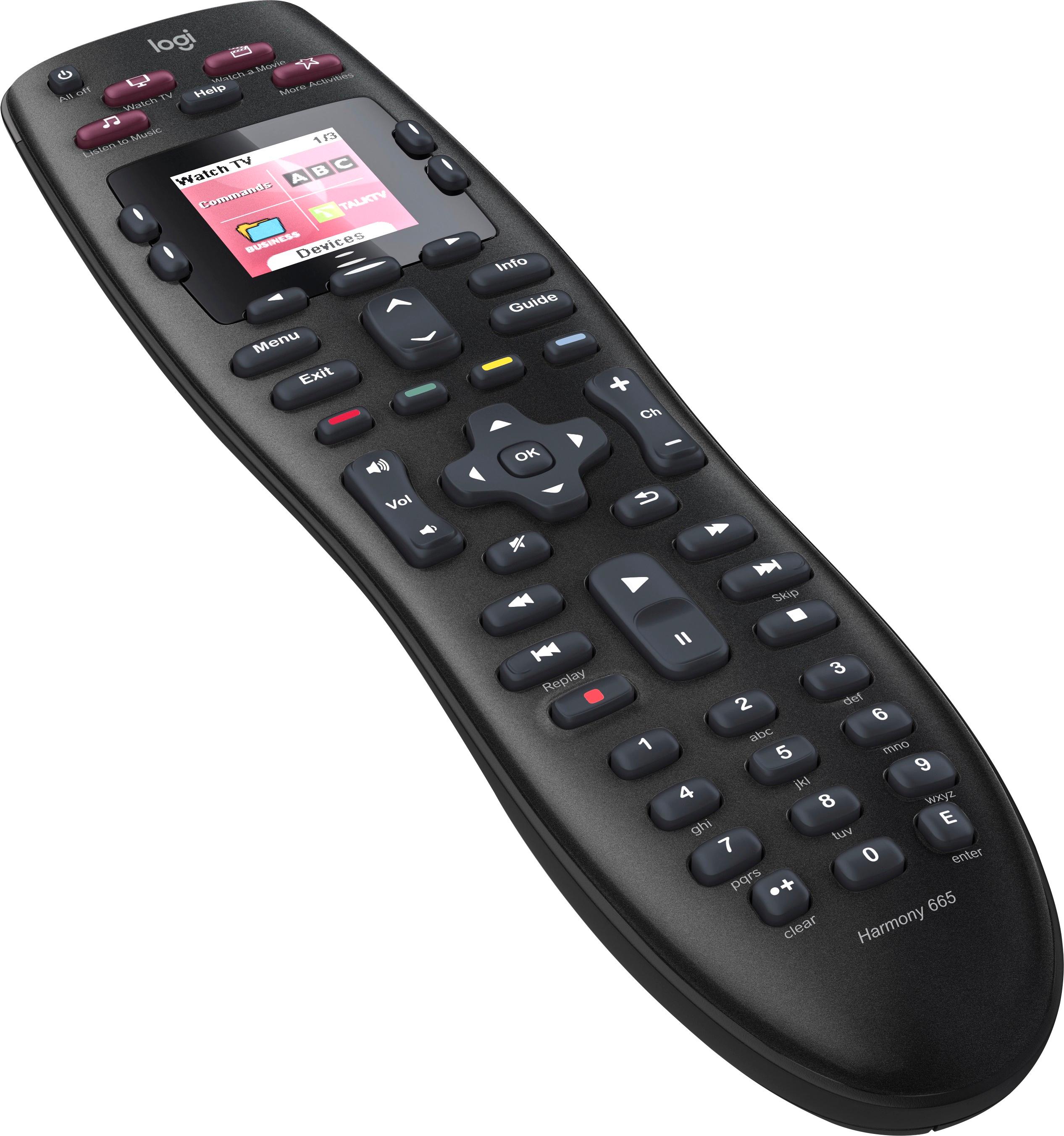 Logitech Harmony 665 10-Device Universal Remote - Black ...
