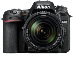 Nikon - D7500 DSLR 4k Video Camera with AF-S DX NIKKOR 18-140mm f/3.5-5.6G ED VR lens - Black - Front_Zoom