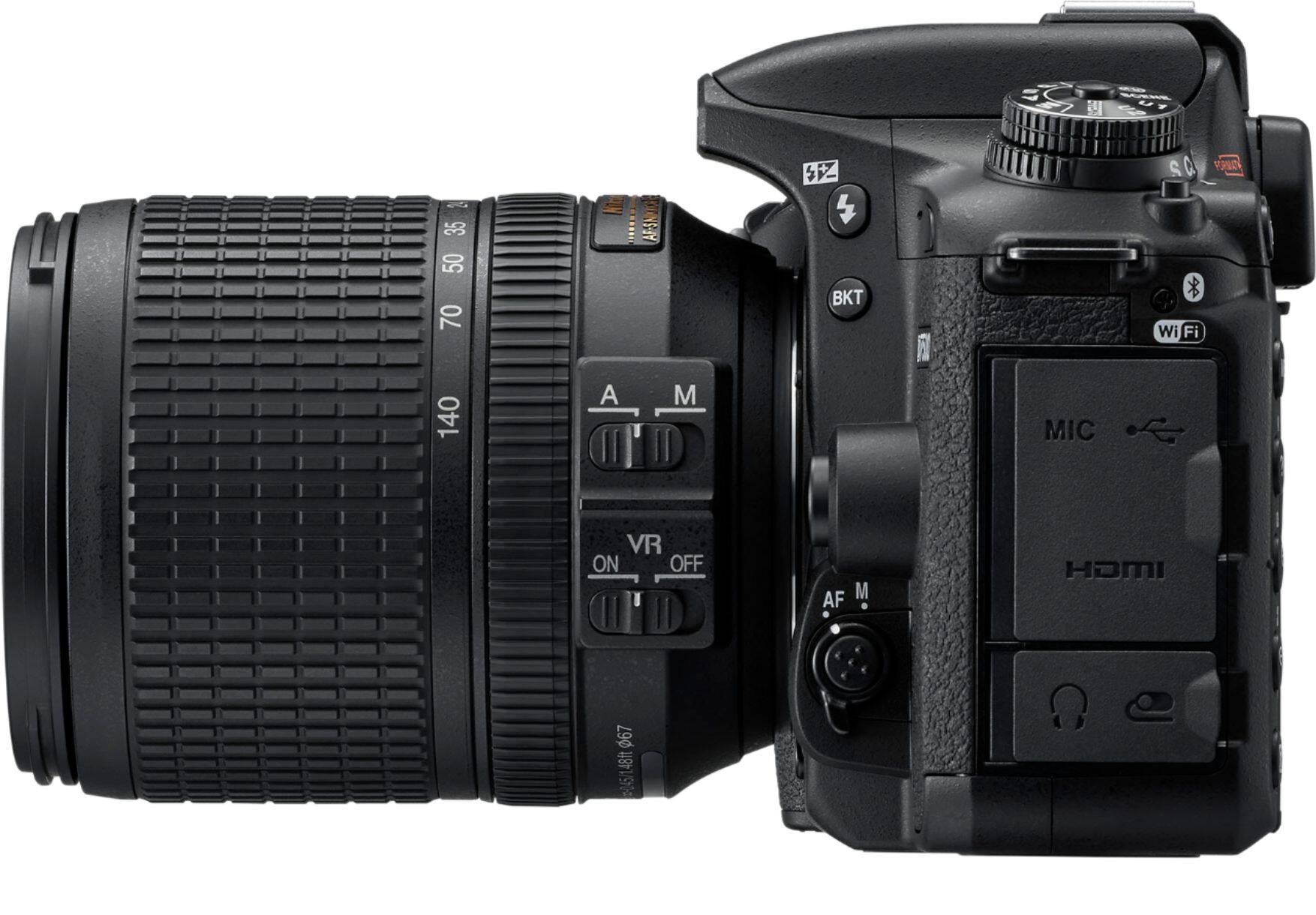Alt View 11. Nikon - D7500 DSLR 4K Video Camera with AF-S DX NIKKOR 18-140mm f/3.5-5.6G ED VR lens - Black.
