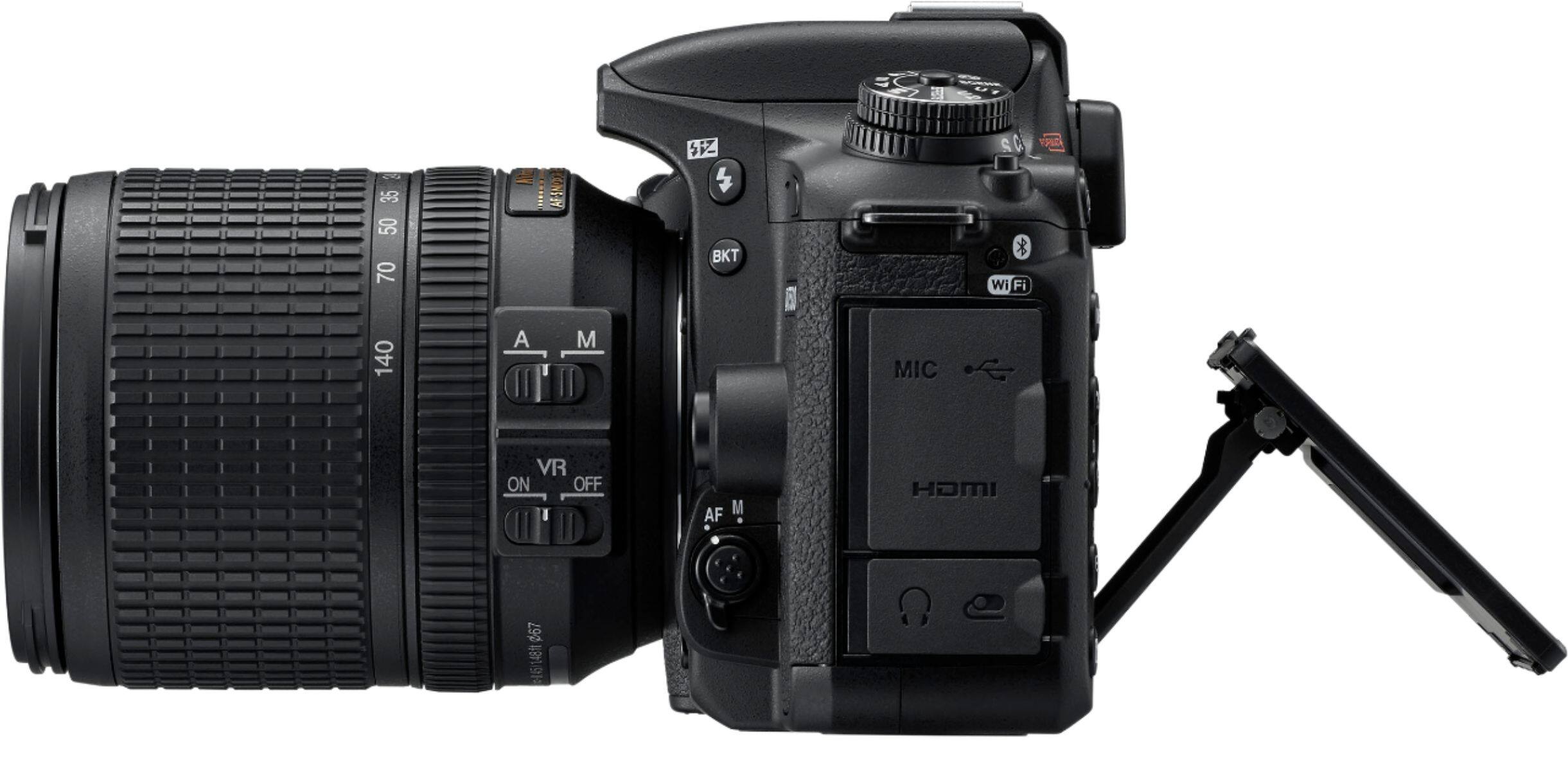 Alt View 13. Nikon - D7500 DSLR 4K Video Camera with AF-S DX NIKKOR 18-140mm f/3.5-5.6G ED VR lens - Black.