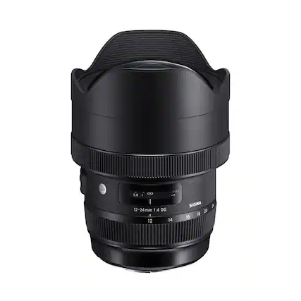 Front. Sigma - Art 12-24mm f/4.0 DG HSM Wide-Angle Zoom Lens for Nikon F - Black.