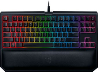 Razer - BlackWidow Chroma V2 Tournament Edition Wired Gaming Mechanical Switch Keyboard with RGB Back Lighting - Black - Front_Zoom