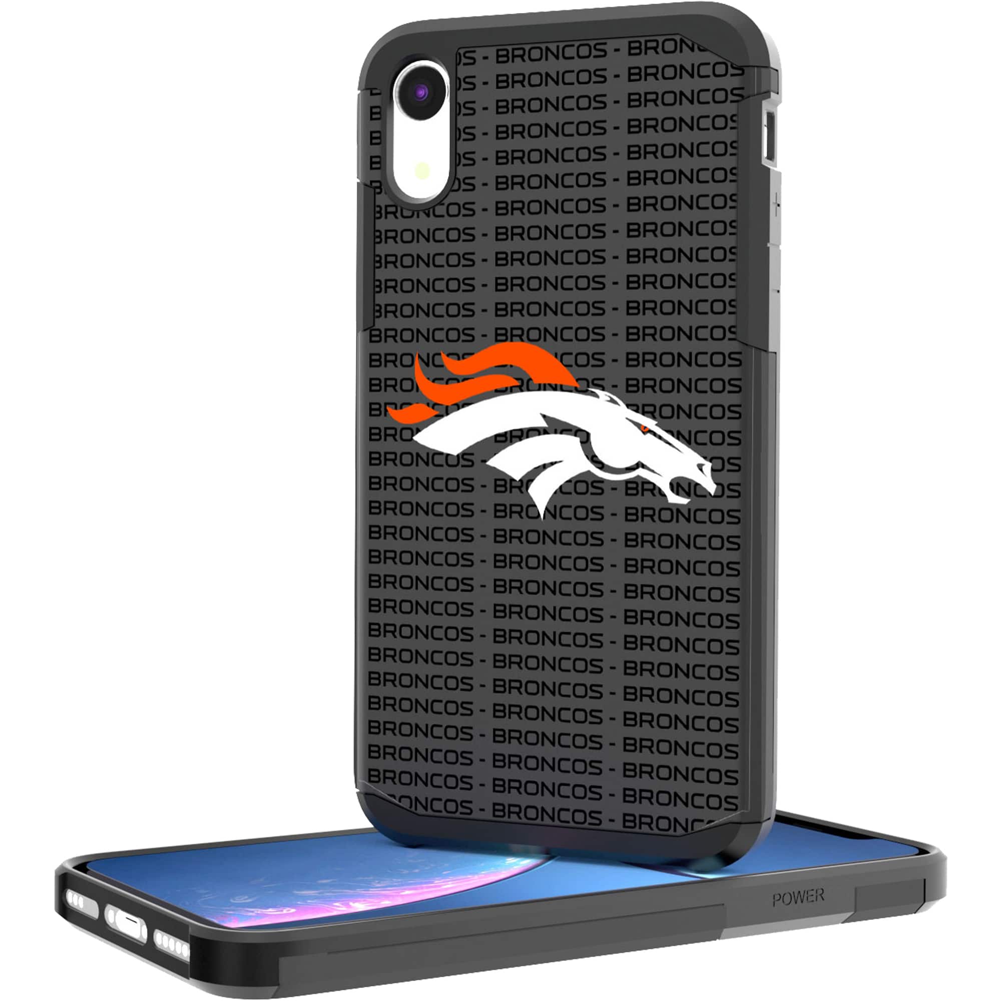 Keyscaper - NFL - Denver Broncos - iPhone Rugged Case with Text Design - 16 - Multicolor